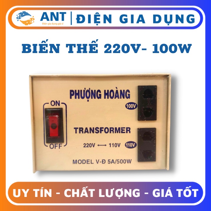 Biến áp 500W đổi nguồn 220V ra 100V 110V 5A Phượng Hoàng