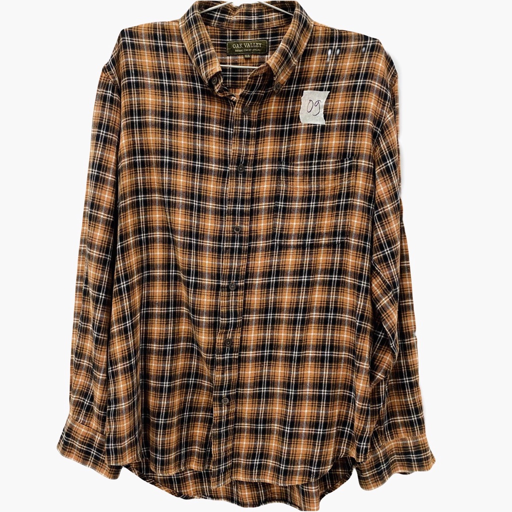 Áo Sơ Mi Sọc Fannel Mỹ 2Hand, Áo Sơ Mi Trơn USA Secondhand Unisex Nam Nữ Chất Xịn