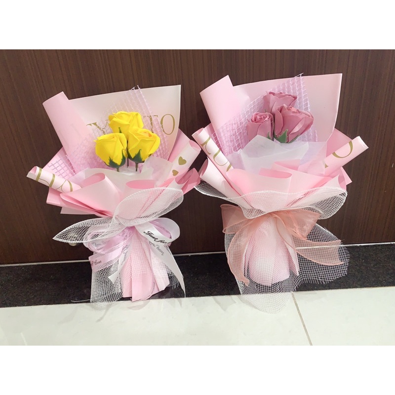 Cốt giấy bó mini dài 17cm, gói xòe mix lưới