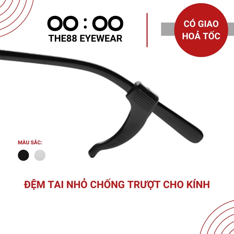 Cài tai cố định silicon nhỏ chống trượt THE88 cho mắt kính giúp kính chống rơi êm tai khi chơi thể thao