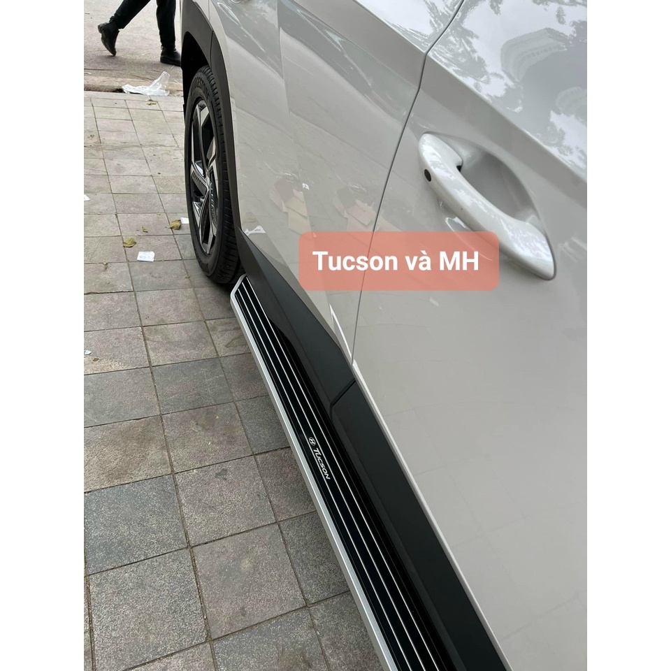 Bậc lên xuống Huyndai Tucson các đời, khắc logo, số điện thoại mặt bậc, nhôm đúc % chất lượng, giá siêu KM