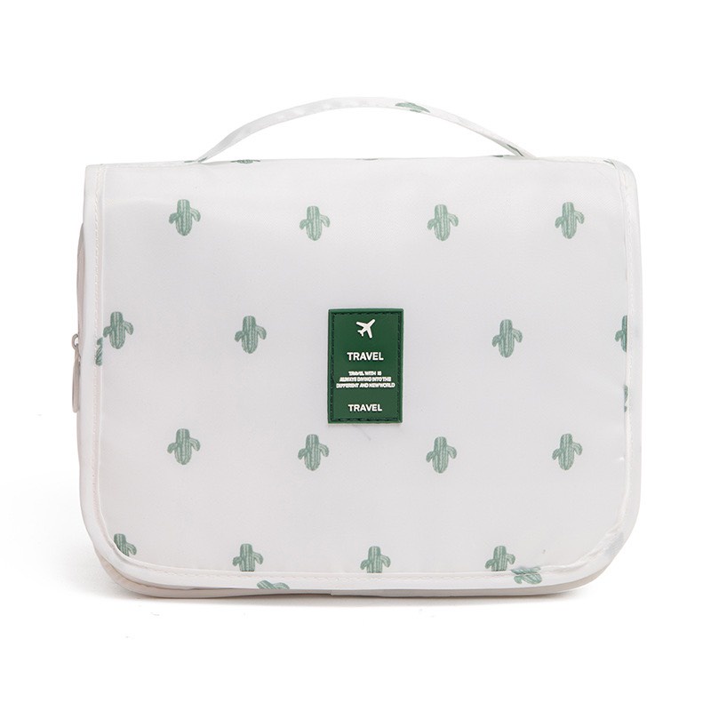 Túi Đựng Mỹ Phẩm Đồ Trang Điểm Du Lịch Chống Thấm Nước 601 Có Móc Treo Thời Trang - Hata24h