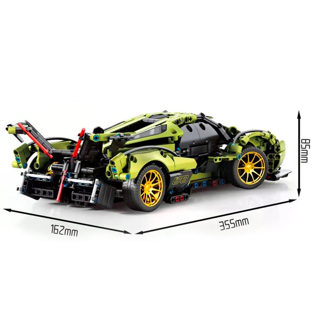 Mô hình NON-LEGO siêu xe LAMBORGHINI V12 VISION, mô hình technic tỉ lệ 1:14 với 1039 PCS , BẢN ĐẸP SIÊU CHI TIẾT