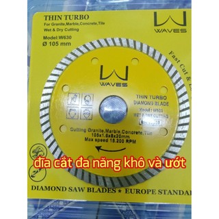 Đĩa Cắt Gạch Bóng Kiếng Siêu Mỏng Waves