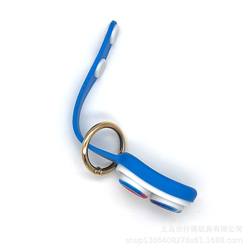 Móc khoá giảm stress PopPuck Fidget Spinner đàn hồi từ tính - Đồ chơi thư giãn hạt nam châm