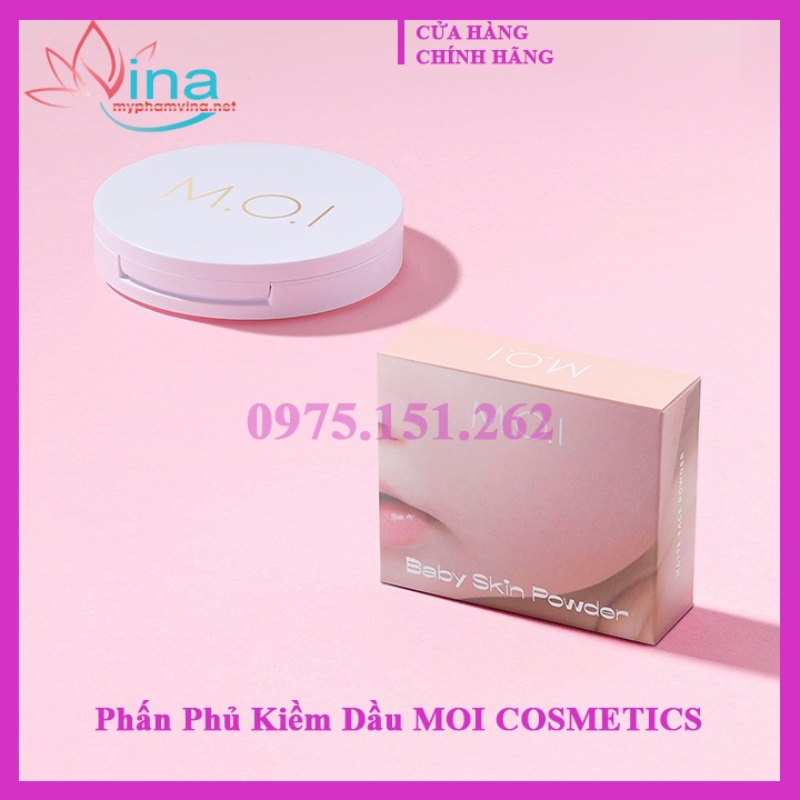 Phấn Phủ Kiềm Dầu BABY SKIN POWDER M.O.I COSMETICS - HỒ NGỌC HÀ