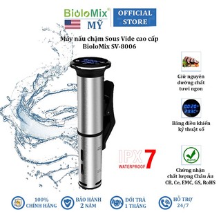 Máy nấu chậm Sous Vide BioloMix SV-8006 Bảng điều khiển hẹn giỡ kỹ thuật số chính xác
