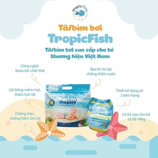 TẢ/BỈM QUẦN BƠI TROPIC FISH CHO BÉ