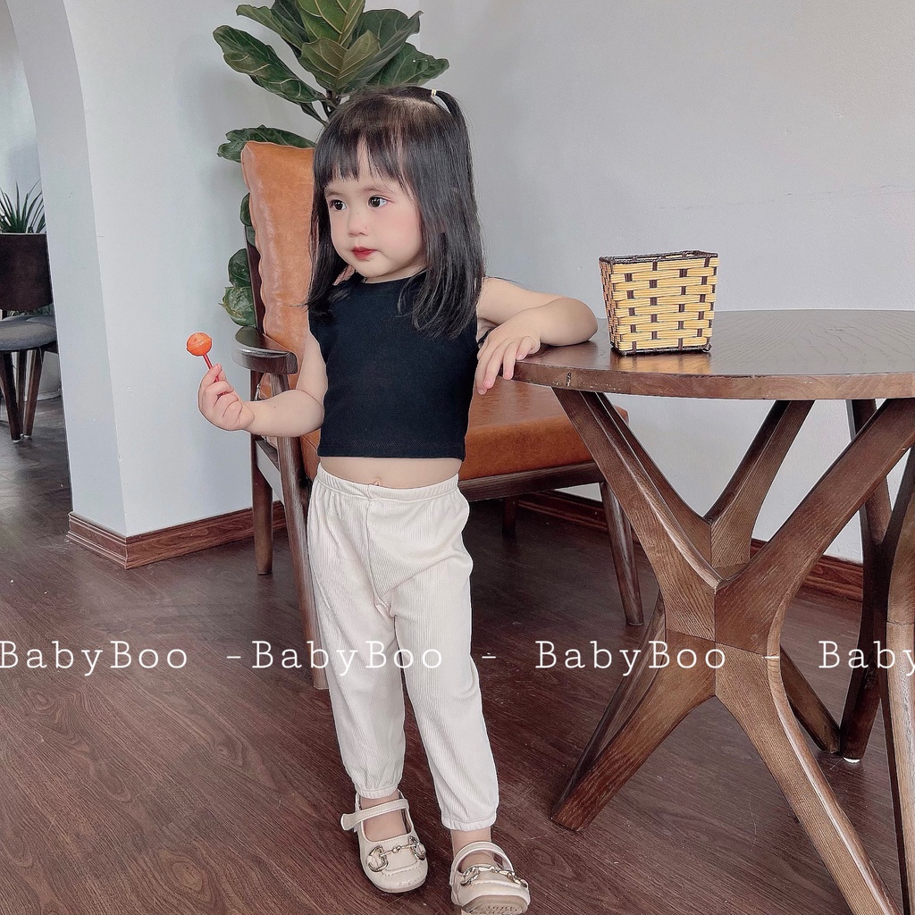 Quần Dài Bé Trai Bé Gái Dáng Jogger BabyBoo Chất Tăm Lạnh Thoáng Mát - PiBo Store