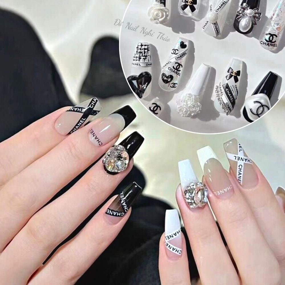 Sticker nail thương hiệu trang trí móng