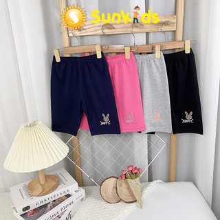 Quần legging đùi thêu thỏ - quần áo bé gái sunkids - mã a90