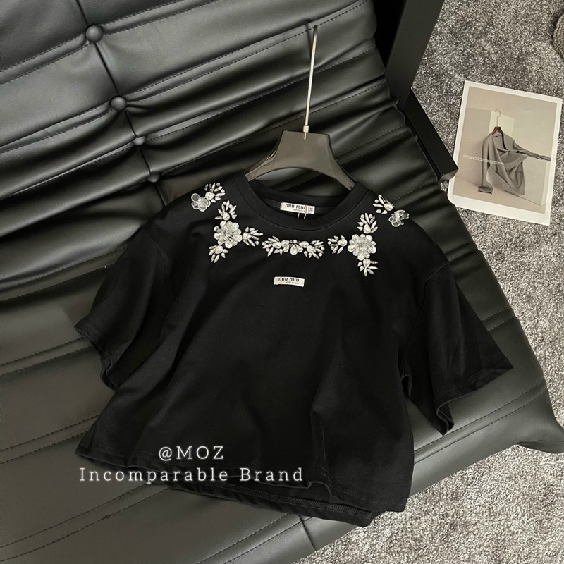 Phông miu dáng lửng đính đá