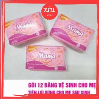Bỉm dán cho mẹ sau sinh bỉm Mama cho mẹ sau sinh gói 12 miếng băng vệ sinh