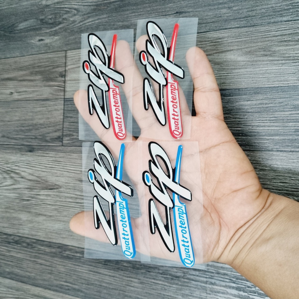 Tem Logo Xe Máy Cao Cấp Zip Nền Trong PVC 3 Lớp Không Thấm Nước