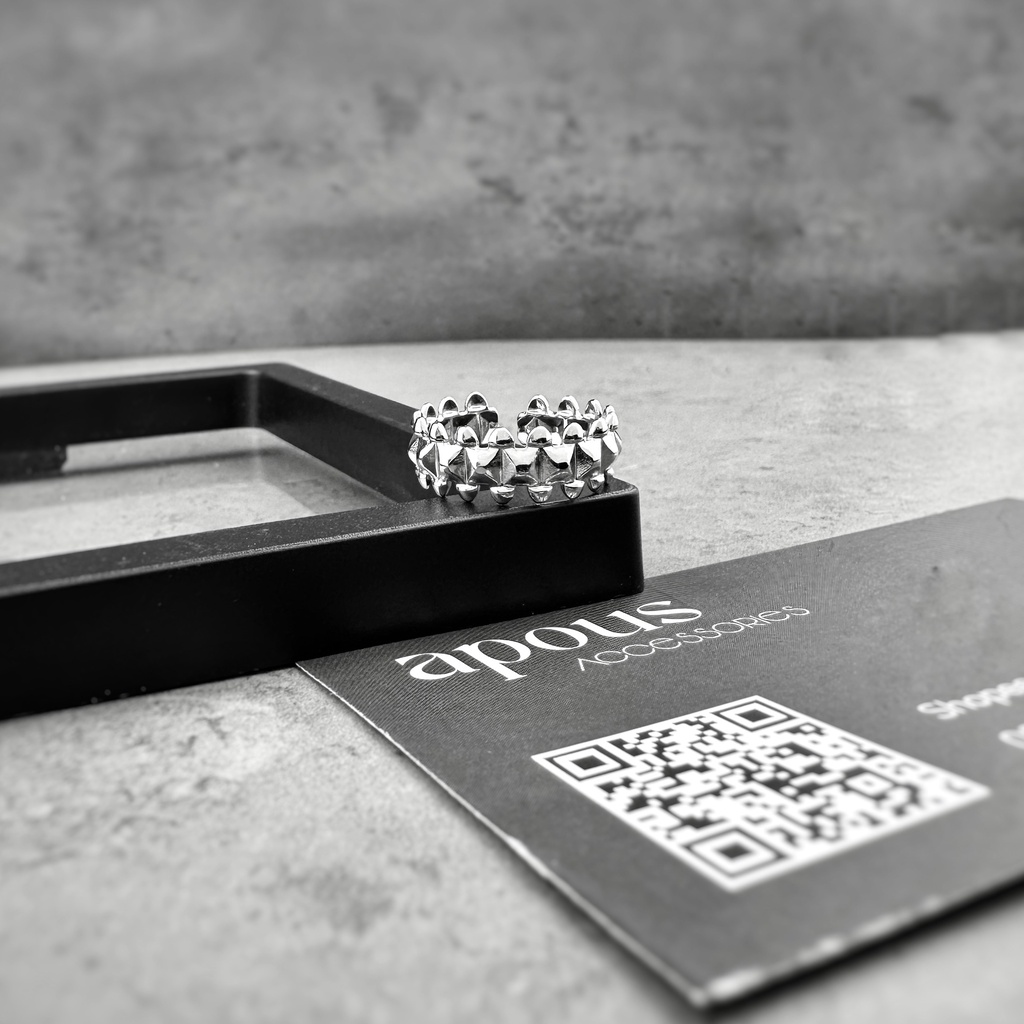 Nhẫn nam nữ Thời trang Freesize N070 - Thép Titan - Phụ kiện trang sức Unisex Apous