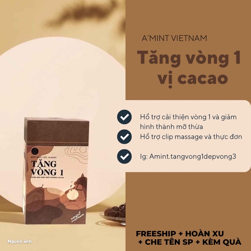 AMINT CACAO -TĂNG VÒNG 1 + (CẨM NANG & 🎁)