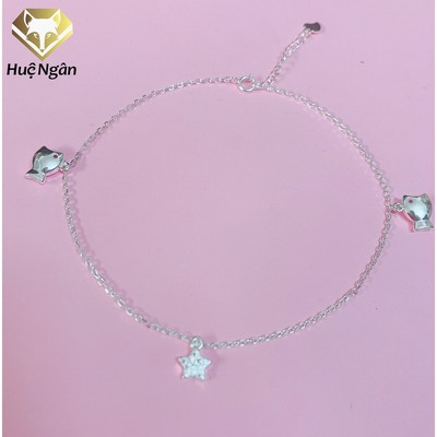 Lắc chân bạc Ý 925 Huệ Ngân - Chú cá xinh xắn RYBJ50057