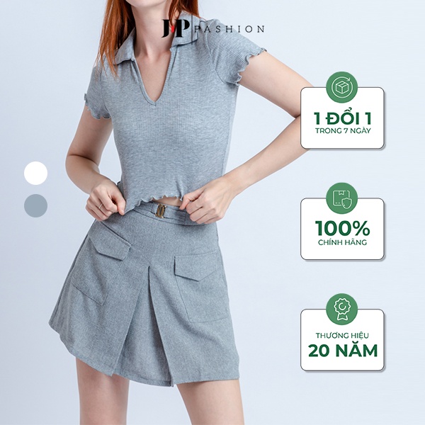 Váy ngắn chữ A vải tweed J-P Fashion B 17007128