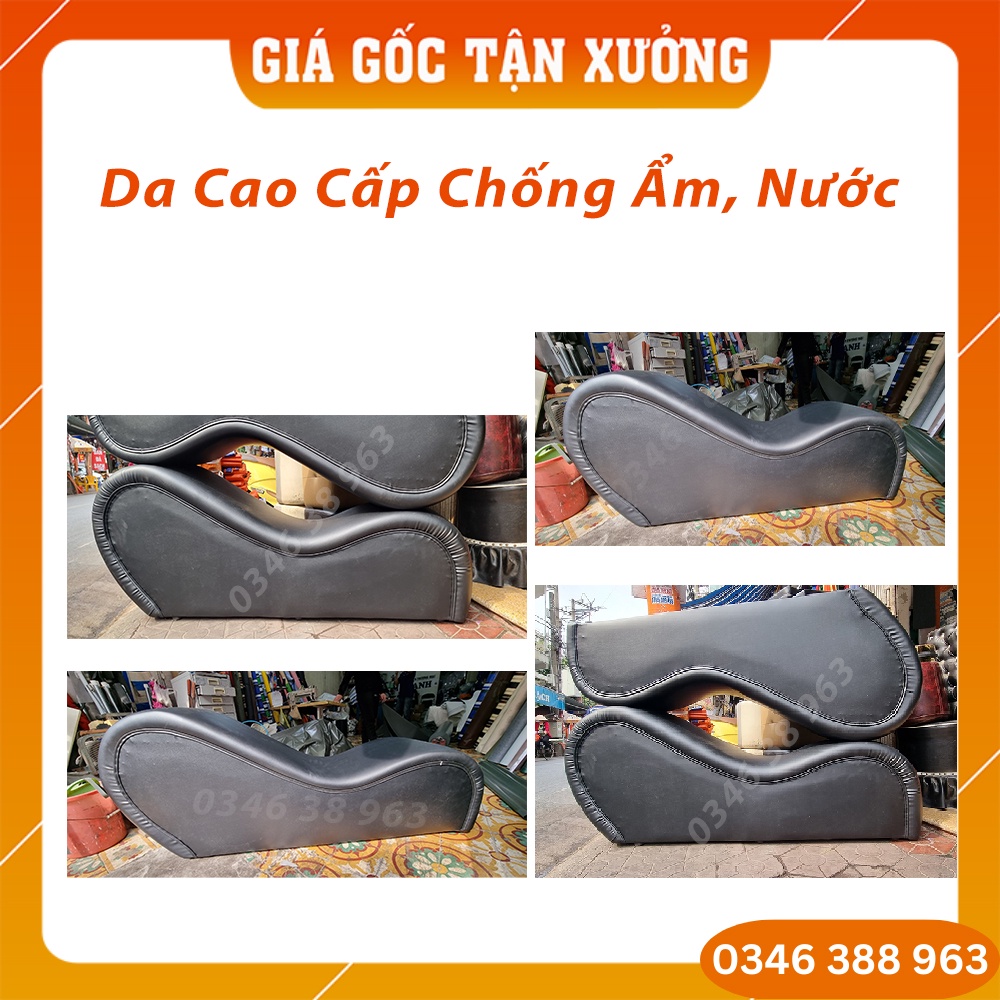 [Sản Xuất Theo Yêu Cầu] Ghế Tình Yêu Màu Đen, Ghế Tình Yêu Da Cao Cấp (quà tặng đám cưới) | BigBuy360 - bigbuy360.vn