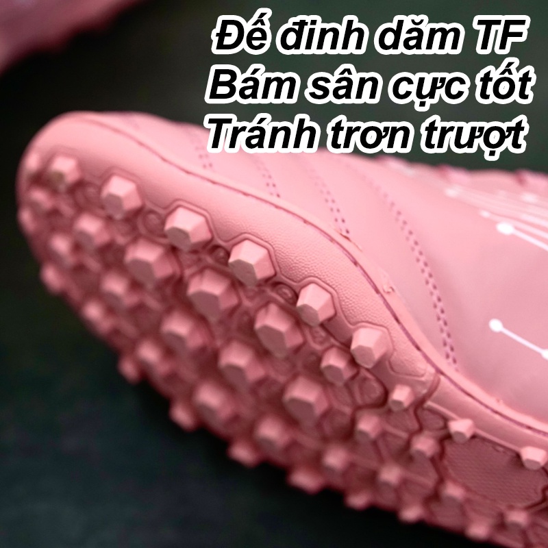 Giày đá bóng nam chính hãng WARIOR hàng công ty, giày đá banh sân cỏ nhân tạo đế đinh dăm TF đã khâu đế