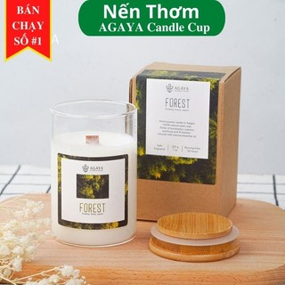 Nến thơm hương nhiệt đới tinh dầu thiên nhiên cao cấp Agaya Candle Cup cao cấp - Hương FOREST
