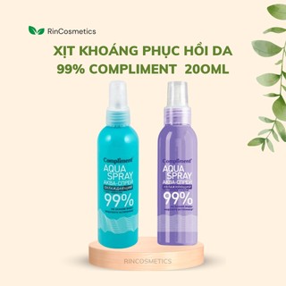 Xịt khoáng Aqua phục hồi 99% Compliment 200ml