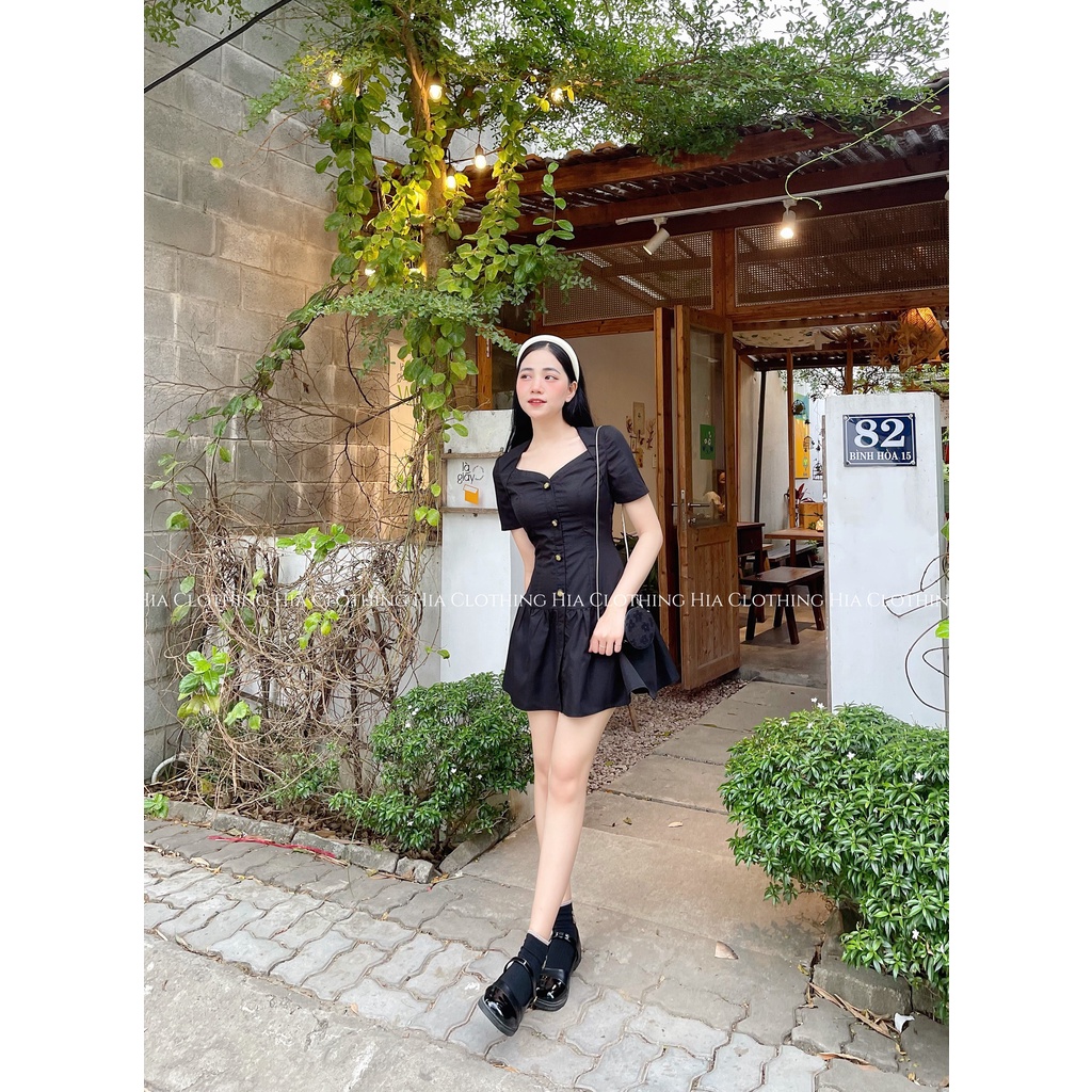 Váy Thiết Kế Cổ V 3 Màu HIA Clothing V839