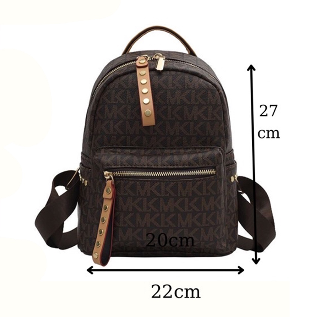 Balo Nữ Hàng Quảng Châu Da Mềm MK SLV150056, Túi xách da nữ thời trang Size 22cm