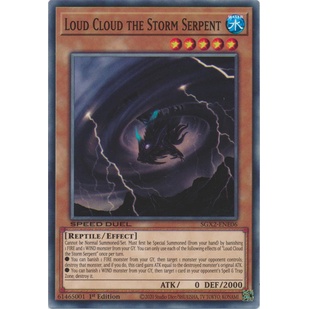 Thẻ bài Yugioh - TCG (UK) - Loud Cloud the Storm Serpent / SGX2-ENE06'