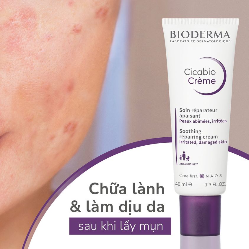 Kem dưỡng phục hồi da tổn thương Bioderma Cicabio Crème 40ml ILIVING-BIOKDT40