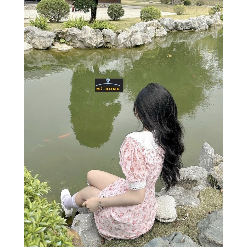 ĐẦM XOÈ HOA NHÍ CỔ TIỂU THƯ- NHẸ NHÀNG- NGỌT NGÀO- NHÌN MUỐN ĂN, CƯNG XĨU, HÀNG THIẾT KẾ LOẠI 1 NHÉ CÁC NÀNG