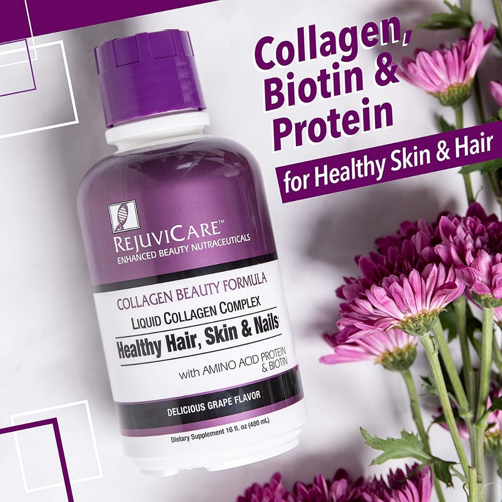 Collagen nước đẹp da, móng, tóc RejuviCare Collagen Beauty Formula Liquid 480ml