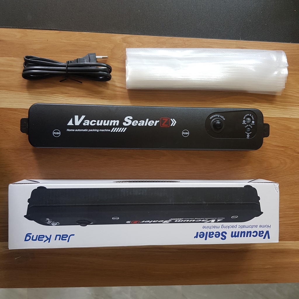 Máy Hút Chân Không Thực Phẩm - Máy Hút Chân Không Vacuum Sealer Mini Cao Cấp Tự Hàn Miệng Tiện Dụng Tặng Kèm Túi Hút