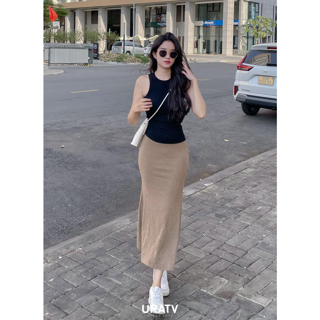 [CÓ SẴN-ẢNH THẬT] Áo tanktop gân dáng thường