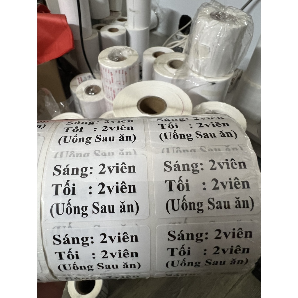 TEM CHIA LIỀU DÙNG - TEM ĐỎ-ĐEN-XANH DƯƠNG 2000 TEM