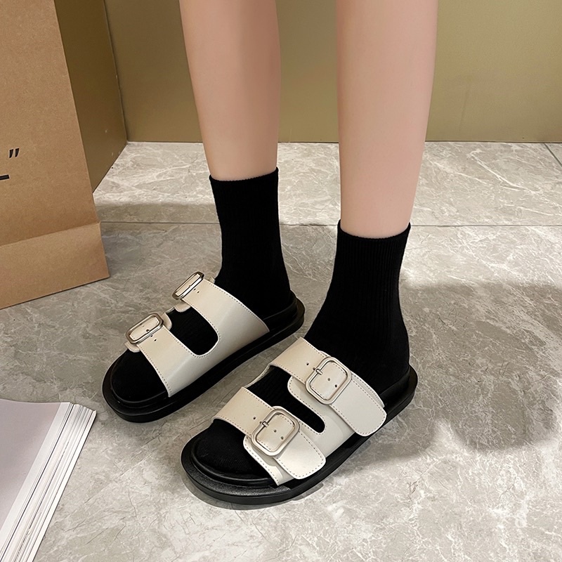 DÉP nữ 2 quai khoá phong cách ulzzang cao 3 cm xinh lắm PHOM NHỎ