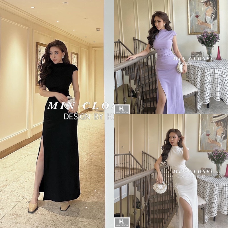 (HÀNG Y ẢNH 100%) Váy ôm body sườn xẻ tà sexy quyến rũ - 𝐕𝐘.𝐂𝐋𝐎𝐓𝐇𝐄𝐒 𝐂𝐇𝐔𝐘𝐄̂𝐍 𝐇𝐀̀𝐍𝐆 𝐐𝐔𝐀̉𝐍𝐆 𝐂𝐇𝐀̂𝐔 𝐂𝐇𝐈́𝐍𝐇 𝐇𝐈𝐄̣̂𝐔