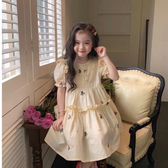 Đầm công chúa Melisa thêu siêu xinh cho bé gái