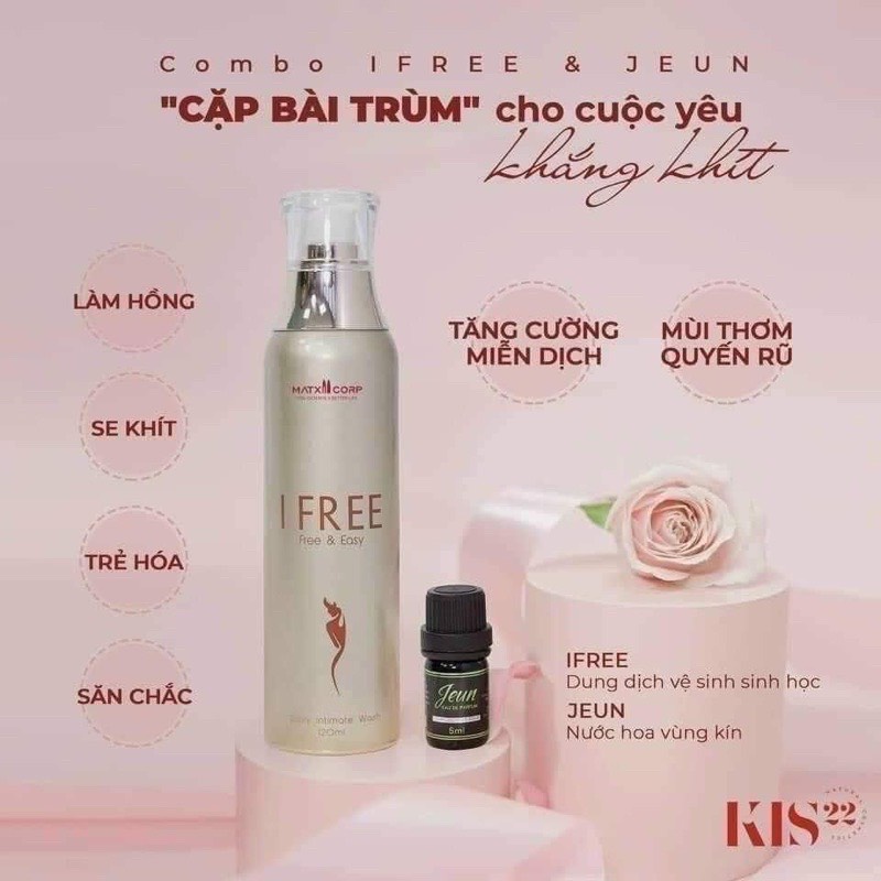(Sale) Dung dịch vệ sinh IFREE tặng nước hoa vùng kín (Hàng cty Chính Hãng)
