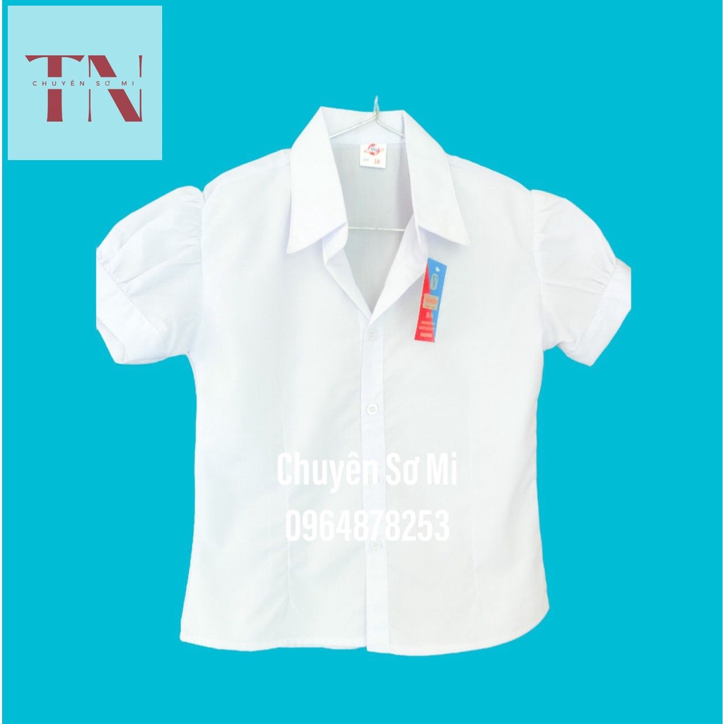 Áo sơ mi, áo sơ mi trắng, áo sơ mi nữ tay ngắn