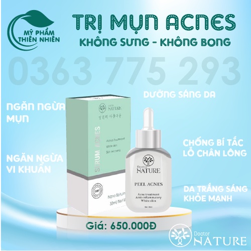 MỤN ACNES DOCTOR NATURE (mẫu mới x5 hiệu quả,...