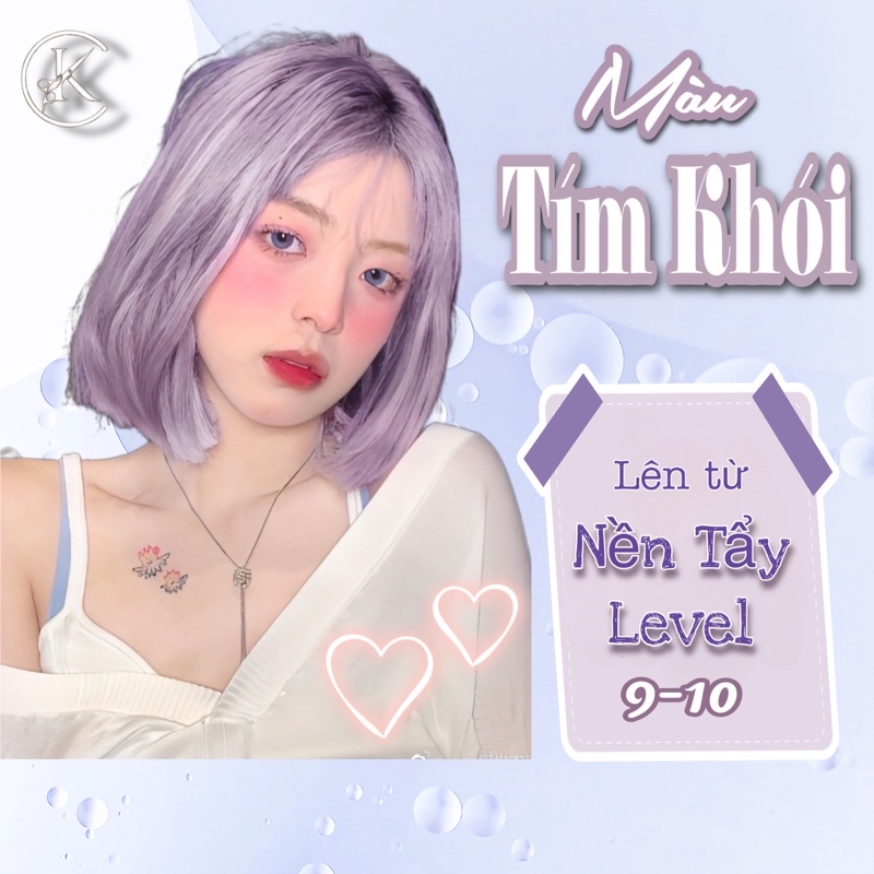 Thuốc Nhuộm Màu Tím Khói | Tím Sữa 100ml - Cần tẩy tóc , lên từ level 9 | khanh.color