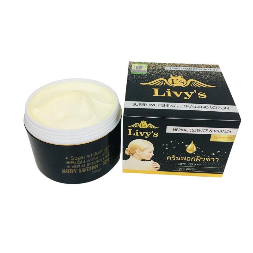 Kem Dưỡng Trắng Body Livy's Whitening Lotion Chống Nắng 250g