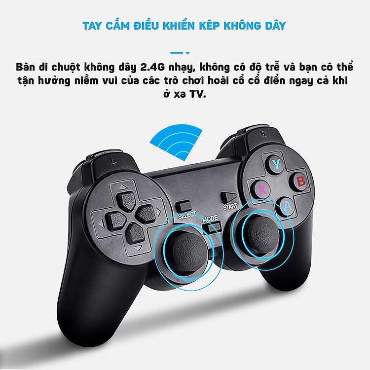 Máy Chơi Game Điện Tử 4 Nút Game Stick HDMI 3000+/10000+ Trò Chơi, Kết nối HDMI, 4K kết nối với ti vi，32GB/64GB