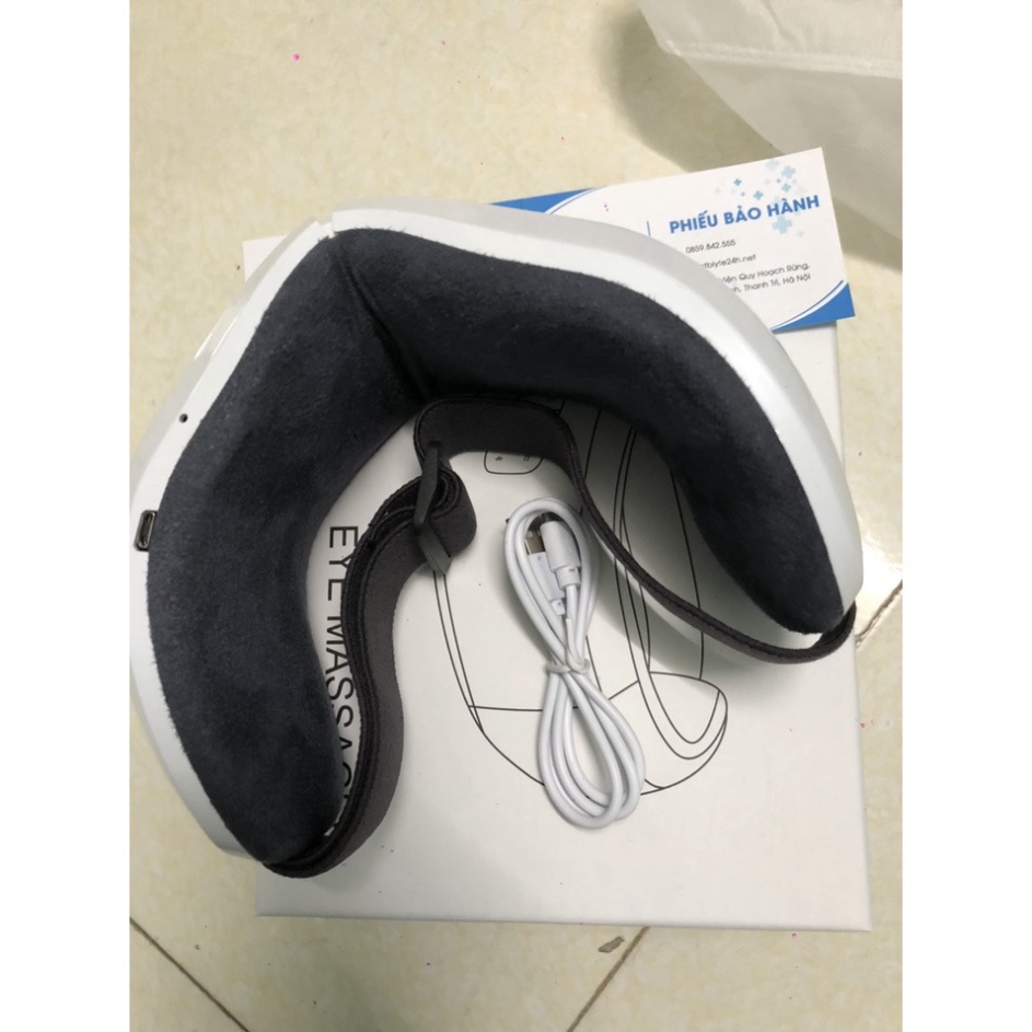 Máy massage mắt túi khí thông minh HY-01, máy mát xa mắt TÚI KHÍ-NHIỆT-RUNG-NHẠC-BLUETOOTH giảm quầng thâm