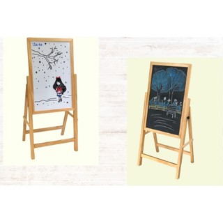 Bảng Flipchart Trẻ Em  2 mặt mini 40x60 cm , viết phấn, viết bút, hit nam châm mạnh , Kèm quà tặng