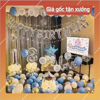 Set trang trí sinh nhật, phụ kiện trang trí sinh nhật, bóng sinh nhật phụ kiện trang trí