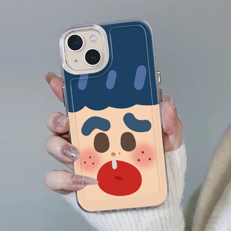 ✅Ốp Điện Thoại Mềm Hình Biểu Cảm Vui Nhộn Cho iPhone14promax 13 / 12 / 11 xr 7 / 8pins A35E