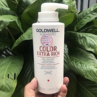 Mặt nạ 60s siêu dưỡng màu tóc nhuộm Goldwell Color Extra Rich 60sec Treatment 500ml *NEW*