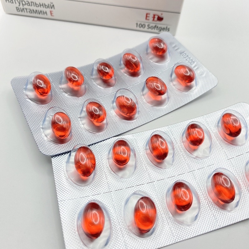 Viên uống đẹp da Vitamin E400 E Đỏ 4000mcg, Aloe vera 500mg - Hộp 100 viên